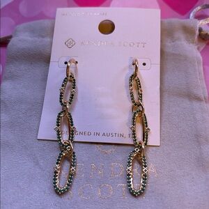 Kendra Scott Gold Kadyn Linear Earrings new
